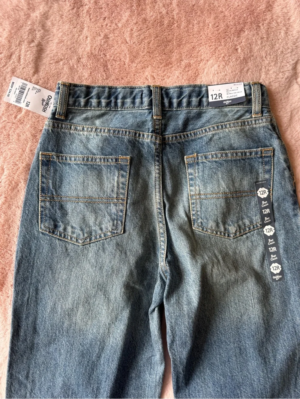 NWT OshKosh B’gosh Classic Denim Jeans Size 12R Boys Blue